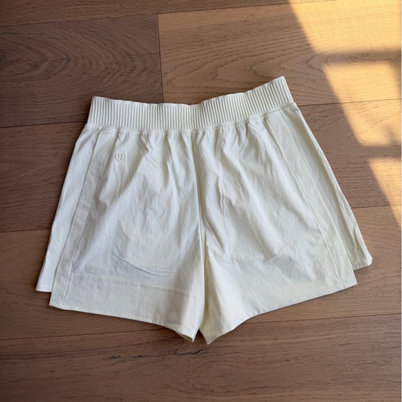 EUC Lululemon Athletic Shorts Butter Yellow - Picture 2 of 5